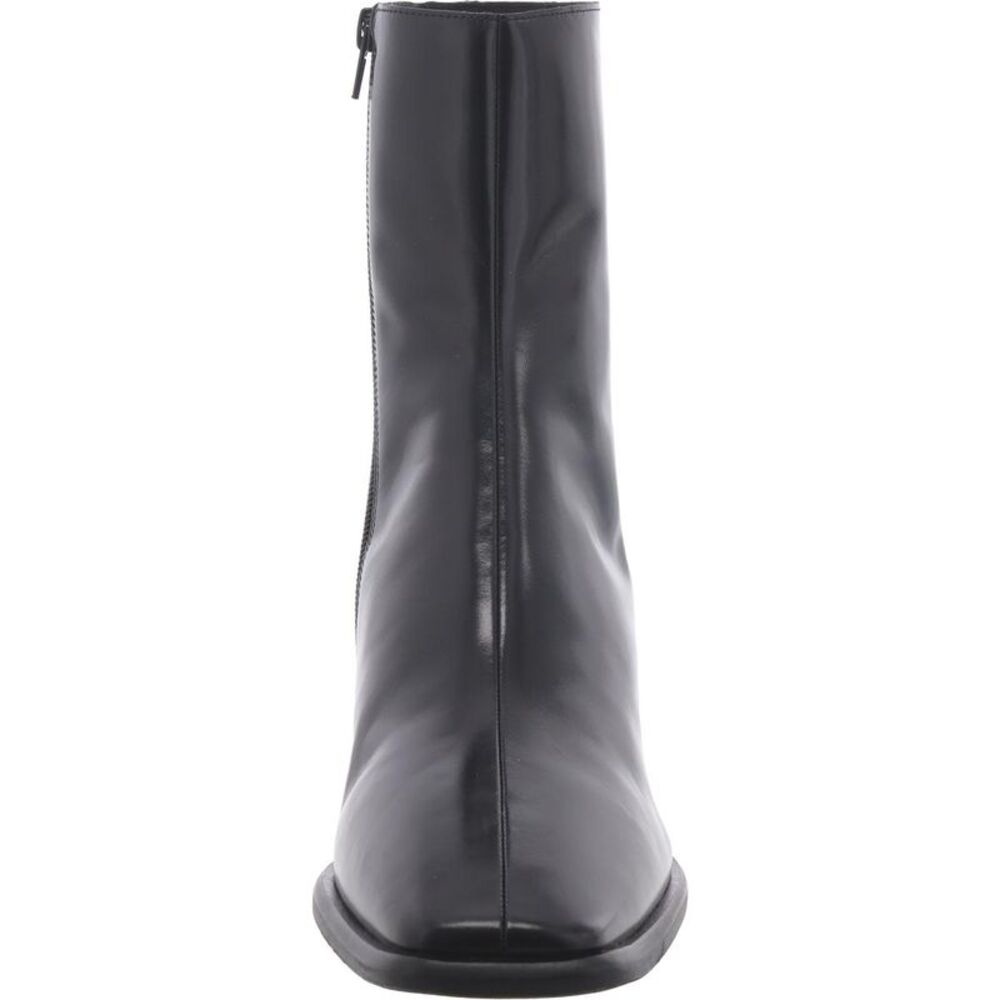 Jeffrey Campbell Womens SHERPAL Black Leather Zipper Ankle Boots Shoes New - Picture 3 of 3